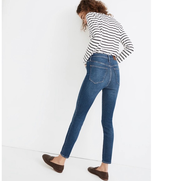 NWT Madewell 10” High-Rise Skinny Jeans in Winston Wash with Magic Pockets - Picture 3 of 10